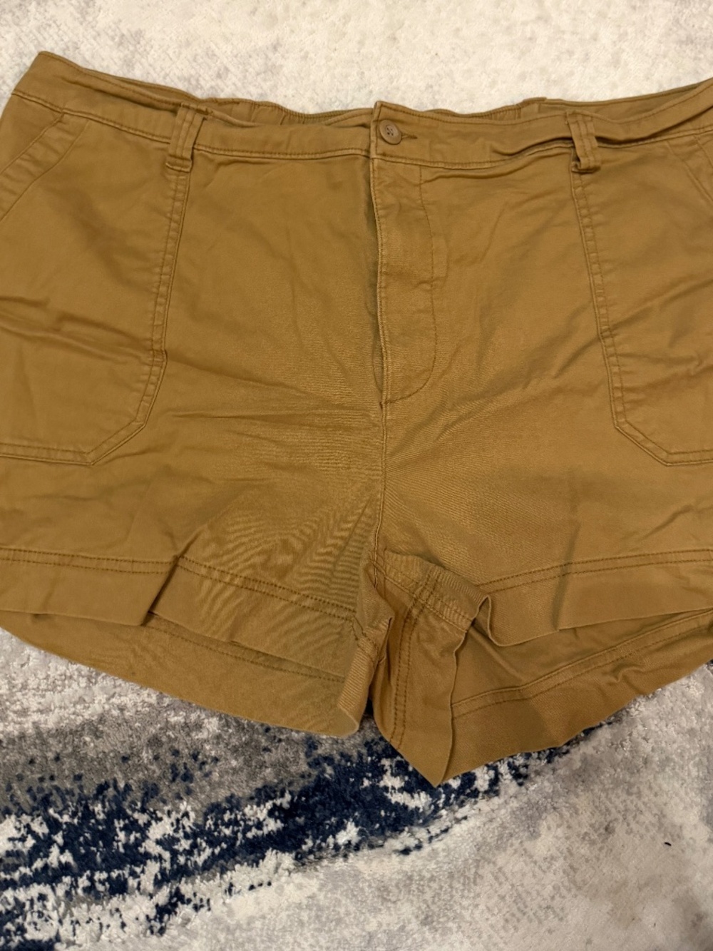 Old Navy High-Rise O.G. Chino Shorts XXL Brown Khaki